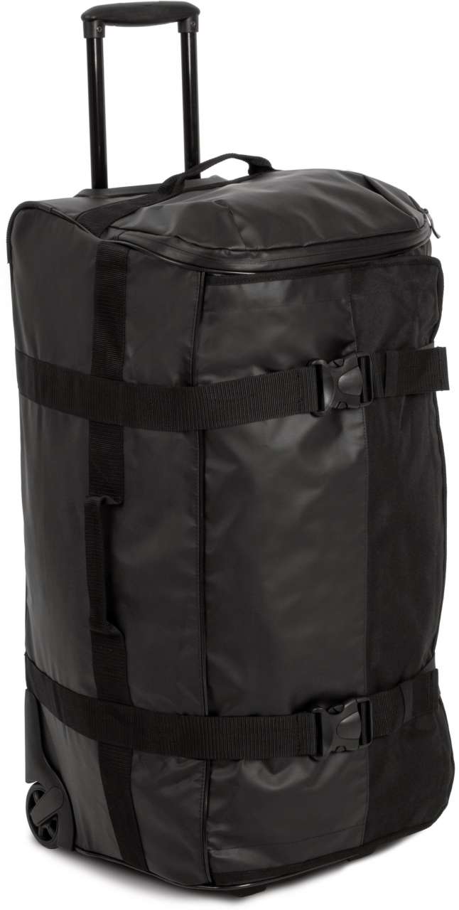 “BLACKLINE” WATERPROOF TROLLEY BAG - LARGE SIZE - Black - colorimageurl