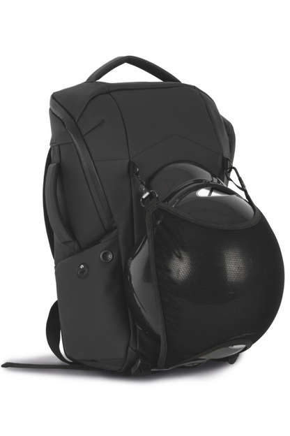 WATERPROOF ANTI-THEFT BAG WITH HELMET HOLDER - Black - modelimageurl