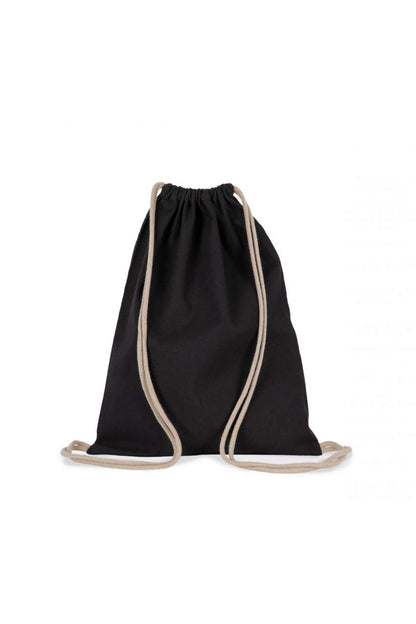 SMALL RECYCLED BACKPACK WITH DRAWSTRING - Black Night - Main