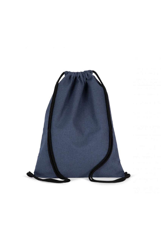 SMALL RECYCLED BACKPACK WITH DRAWSTRING - Horizon Blue - Main