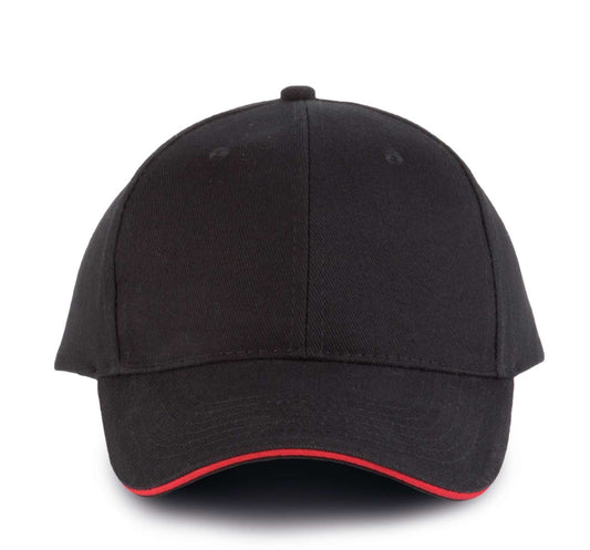ORLANDO - 6 PANELS CAP - Black/Red - Main