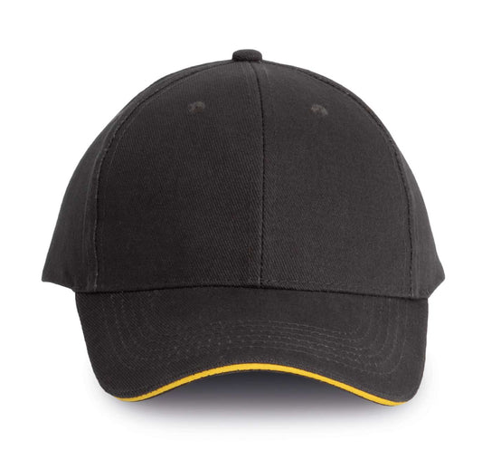 ORLANDO - 6 PANELS CAP - Dark Grey/Yellow - Main