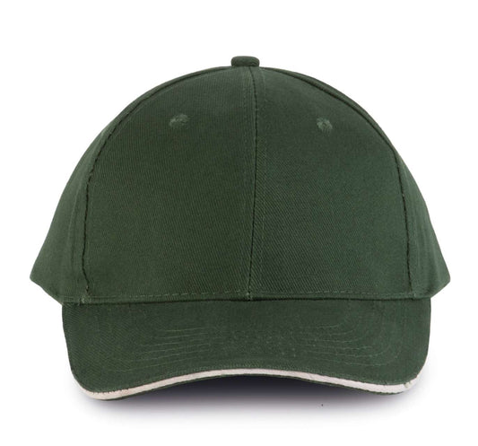 ORLANDO - 6 PANELS CAP - Forest Green/Beige - Main
