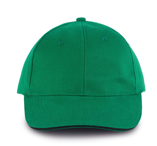 ORLANDO - 6 PANELS CAP - Kelly Green/Black - Main