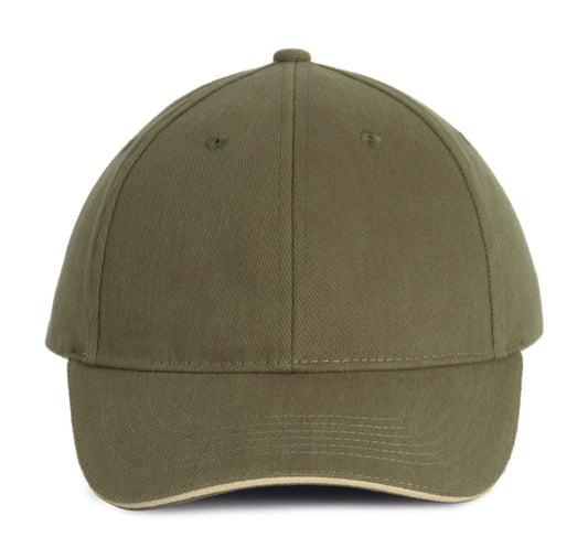 ORLANDO - 6 PANELS CAP - Olive Green/Beige - Main