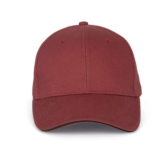 ORLANDO - 6 PANELS CAP - Red Safran/Dark Grey - Main