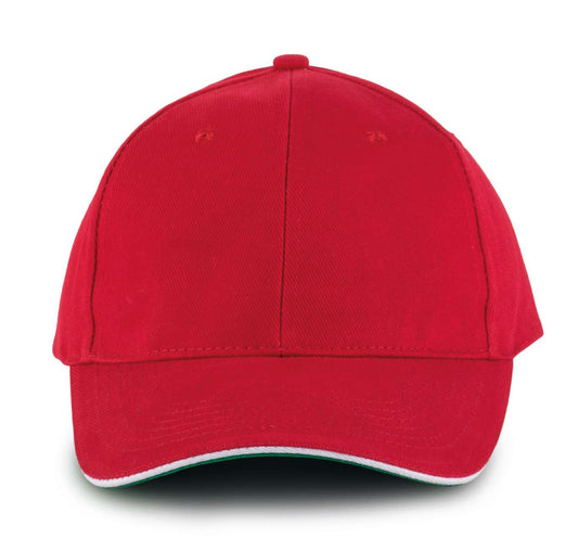 ORLANDO - 6 PANELS CAP - Red/White/Green - Main