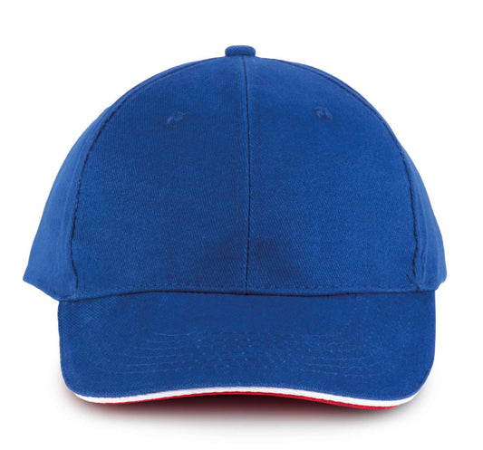 ORLANDO - 6 PANELS CAP - Royal Blue/White/Red - Main