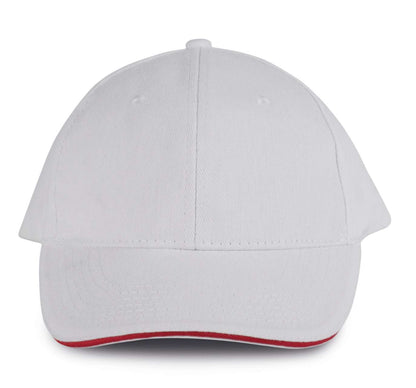 ORLANDO - 6 PANELS CAP - White/Red - Main