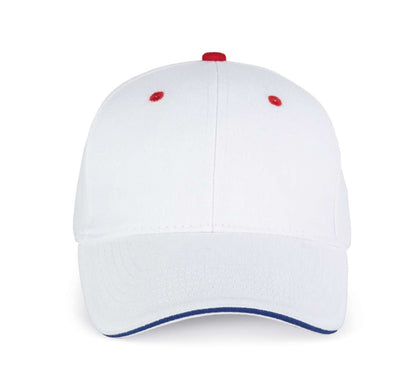 ORLANDO - 6 PANELS CAP - White/Royal Blue/Red - Main