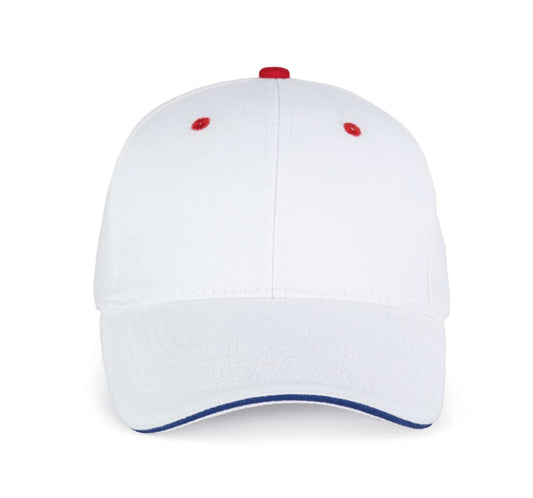 ORLANDO - 6 PANELS CAP - White/Royal Blue/Red - Main