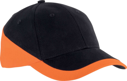 RACING - TWO-TONE 6 PANEL CAP - Black/Orange - Main