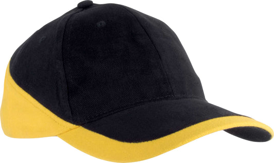 RACING - TWO-TONE 6 PANEL CAP - Black/Yellow - Main