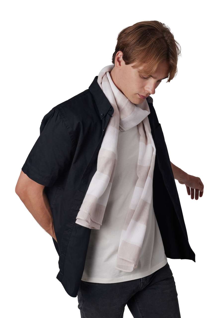 CHECHE SCARF - Beige/White - Additional