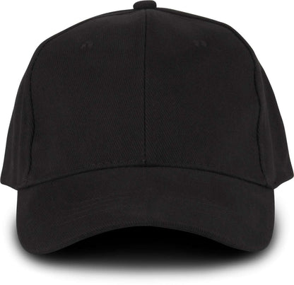 OEKOTEX CERTIFIED 6 PANELS CAP - Black - colorimageurl