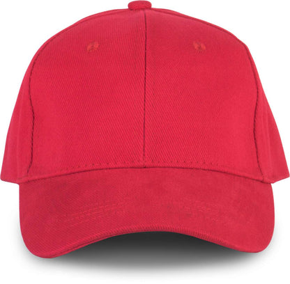 OEKOTEX CERTIFIED 6 PANELS CAP - Red - colorimageurl