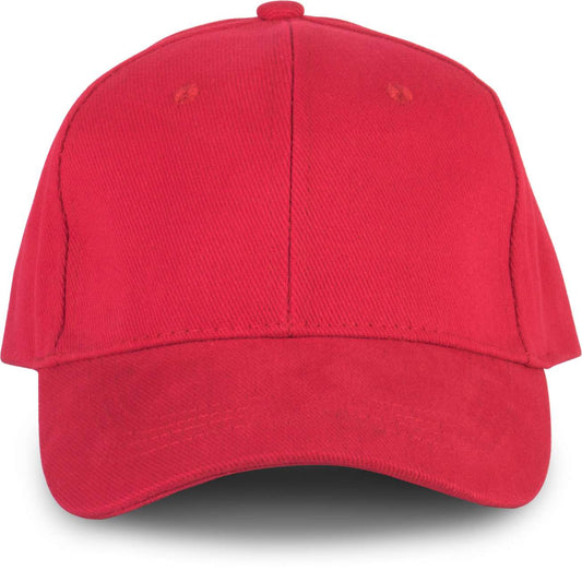 OEKOTEX CERTIFIED 6 PANELS CAP - Red - colorimageurl