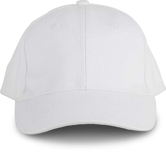 OEKOTEX CERTIFIED 6 PANELS CAP - White - colorimageurl