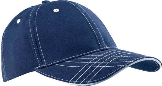 6 PANELS FASHION CAP - Navy/White - Main