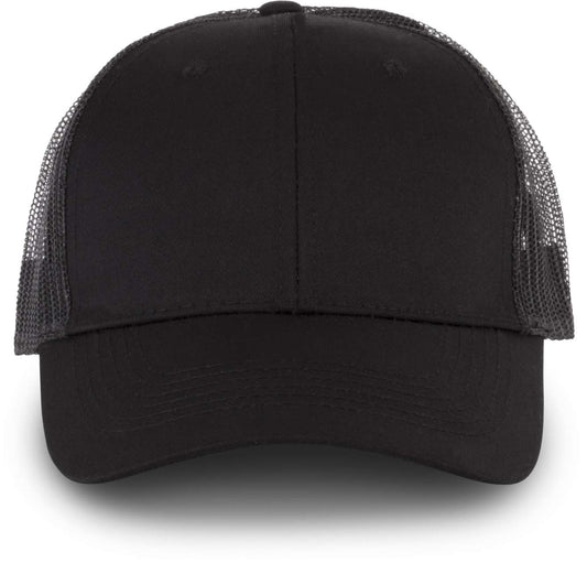 OEKOTEX CERTIFIED TRUCKER CAP - Black/Black - colorimageurl