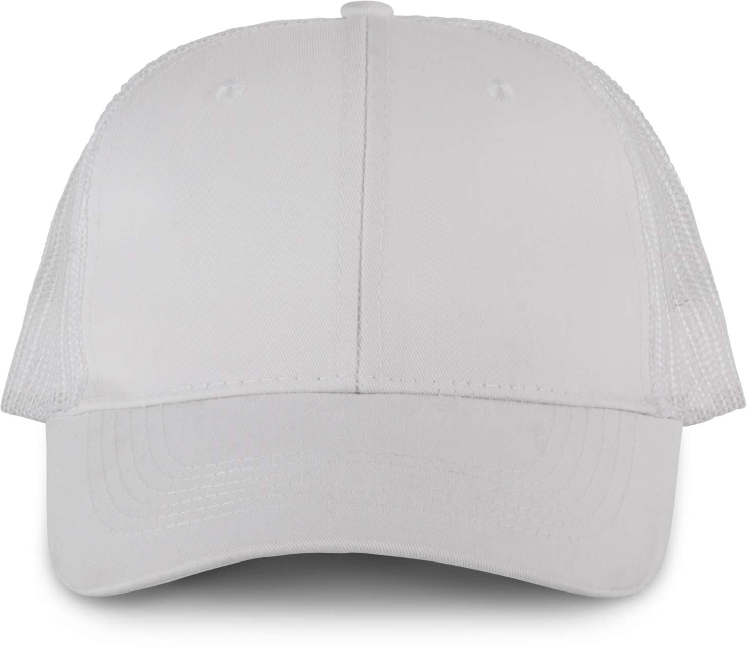 OEKOTEX CERTIFIED TRUCKER CAP - White/White - colorimageurl