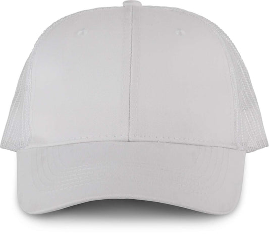 OEKOTEX CERTIFIED TRUCKER CAP - White/White - colorimageurl