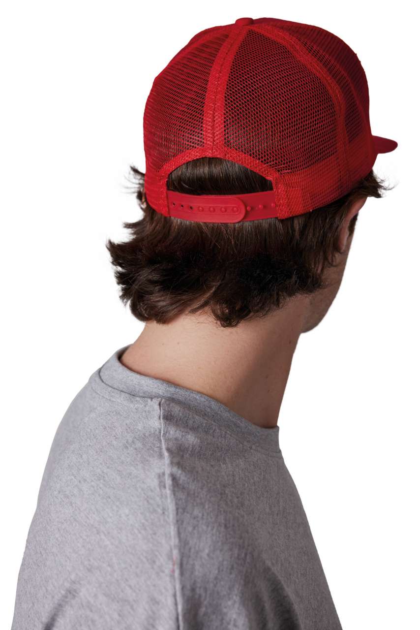 TRUCKER FLAT PEAK CAP - 6 PANELS - Black - Additional