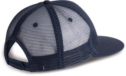 TRUCKER FLAT PEAK CAP - 6 PANELS - Black - Additional