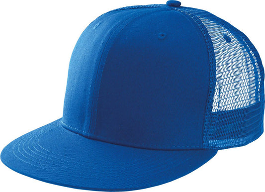 TRUCKER FLAT PEAK CAP - 6 PANELS - Royal Blue - Main