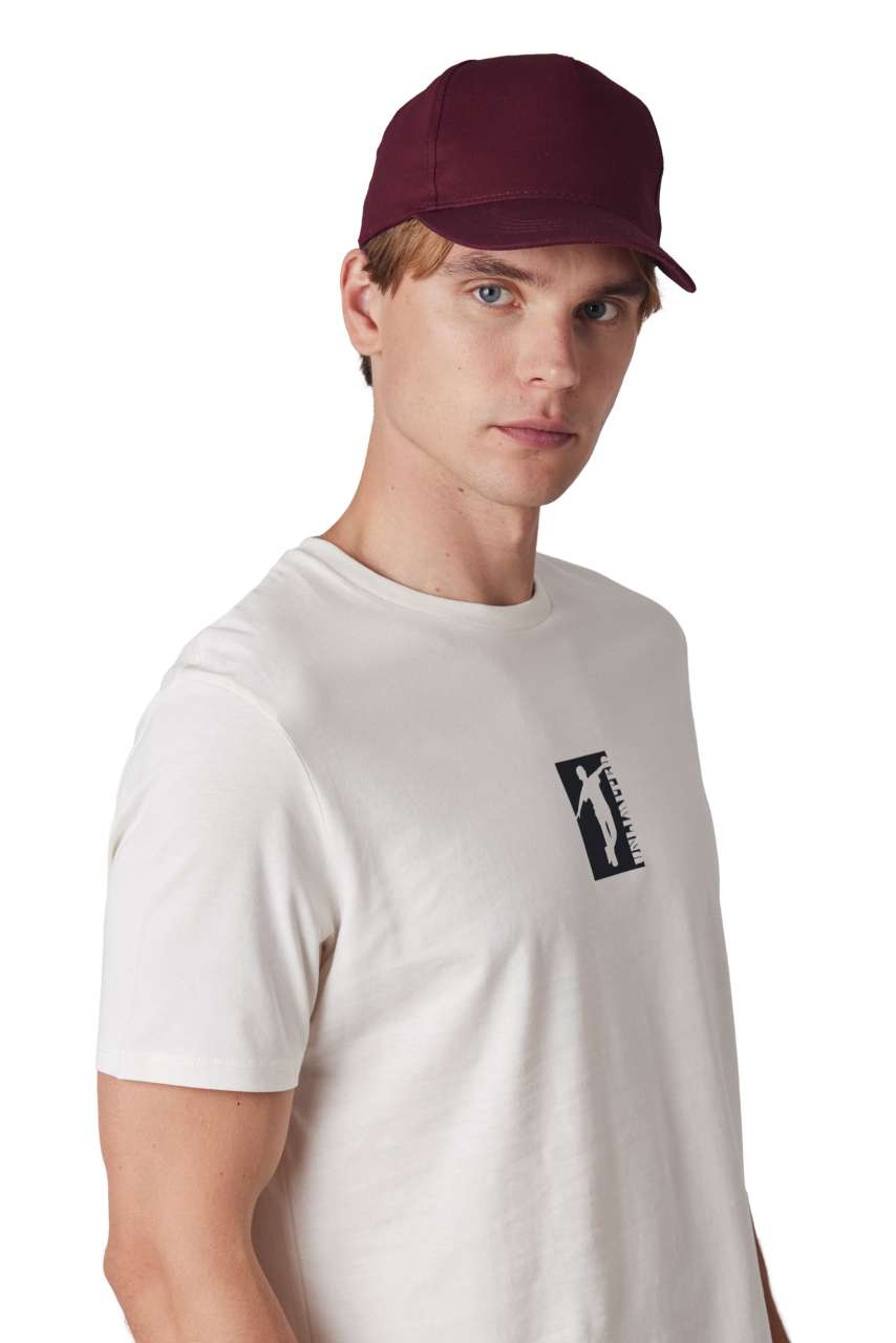 COTTON CAP - 5 PANELS - Beige - Model