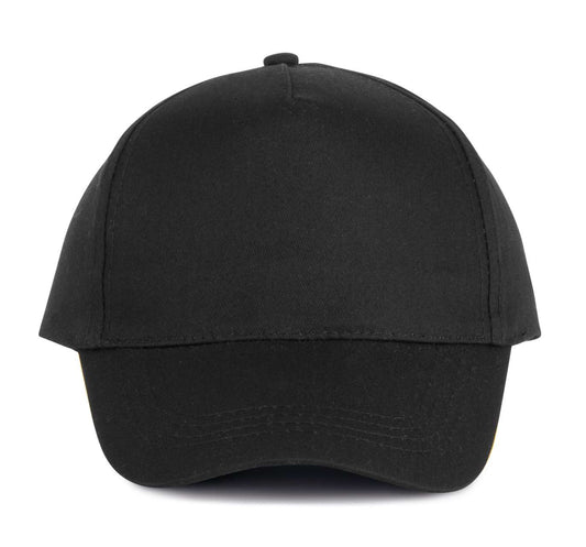 COTTON CAP - 5 PANELS - Black - Main