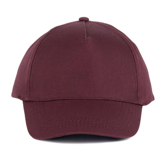 COTTON CAP - 5 PANELS - Burgundy - Main