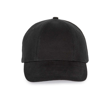 6 PANELS EASY-PRINT CAP - Black - colorimageurl