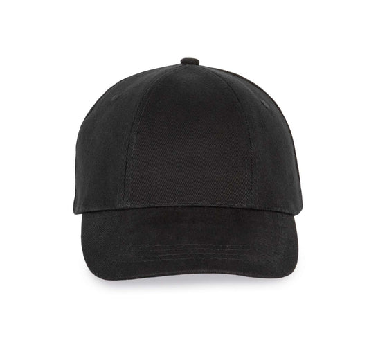 6 PANELS EASY-PRINT CAP - Black - colorimageurl