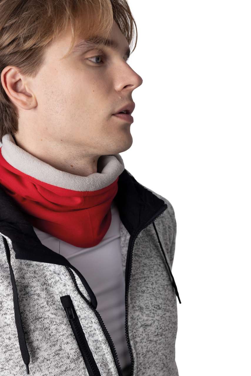 FLEECE-LINED NECKWARMER - Navy/Slate Grey - Additional