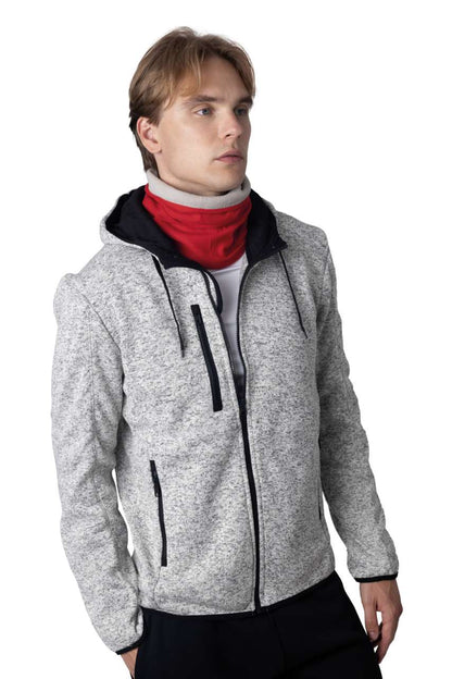 FLEECE-LINED NECKWARMER - Navy/Slate Grey - Additional