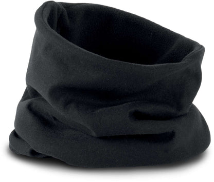 FLEECE-LINED NECKWARMER - Black/Black - Additional