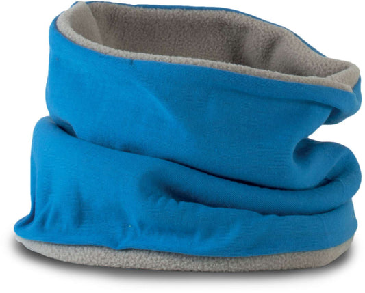 FLEECE-LINED NECKWARMER - Lagoon/Light Grey - Main