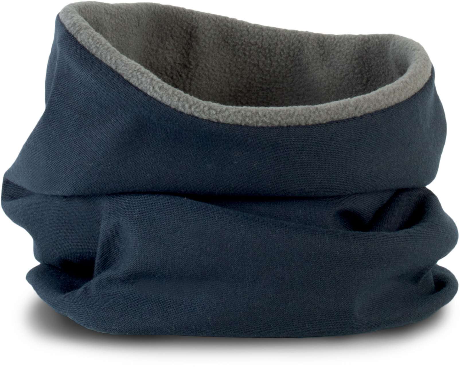 FLEECE-LINED NECKWARMER - Navy/Slate Grey - Additional