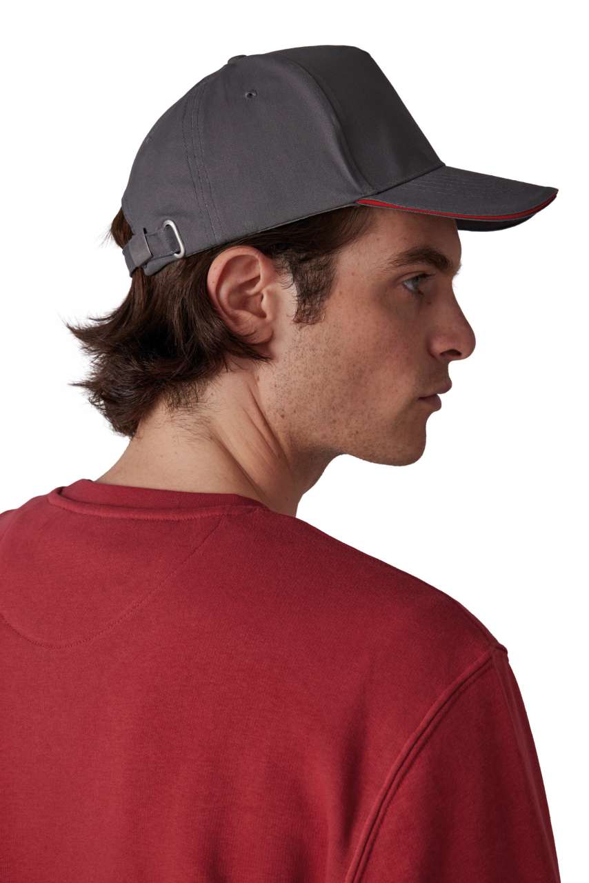 SANDWICH PEAK CAP - 5 PANELS - Navy/White - Additional
