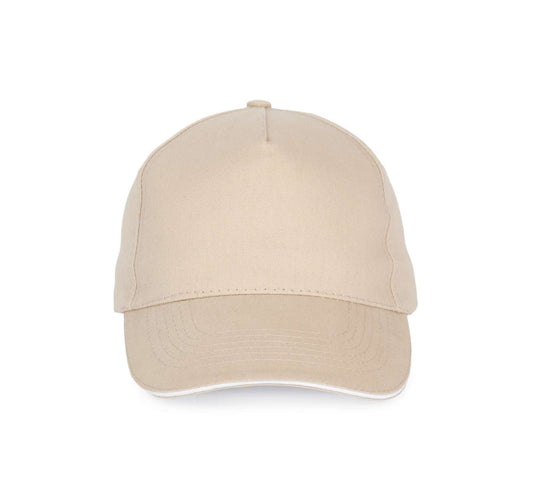 SANDWICH PEAK CAP - 5 PANELS - Beige/White - Main