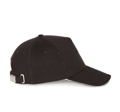 SANDWICH PEAK CAP - 5 PANELS - Black/White - Additional