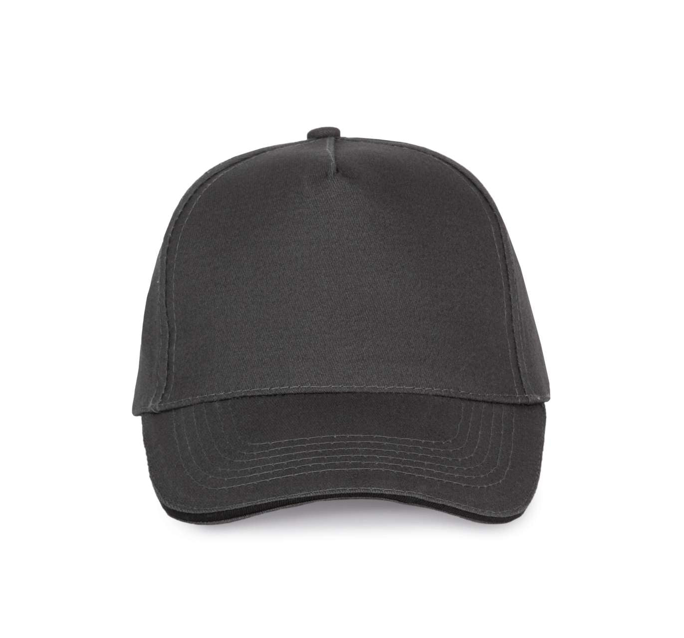 SANDWICH PEAK CAP - 5 PANELS - Dark Grey/Black - Main