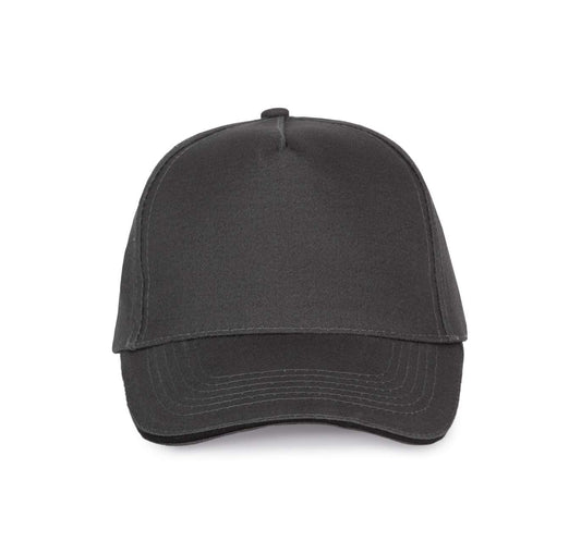 SANDWICH PEAK CAP - 5 PANELS - Dark Grey/Black - Main