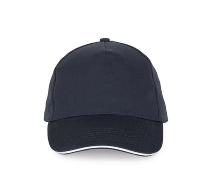 SANDWICH PEAK CAP - 5 PANELS - Navy/White - Main