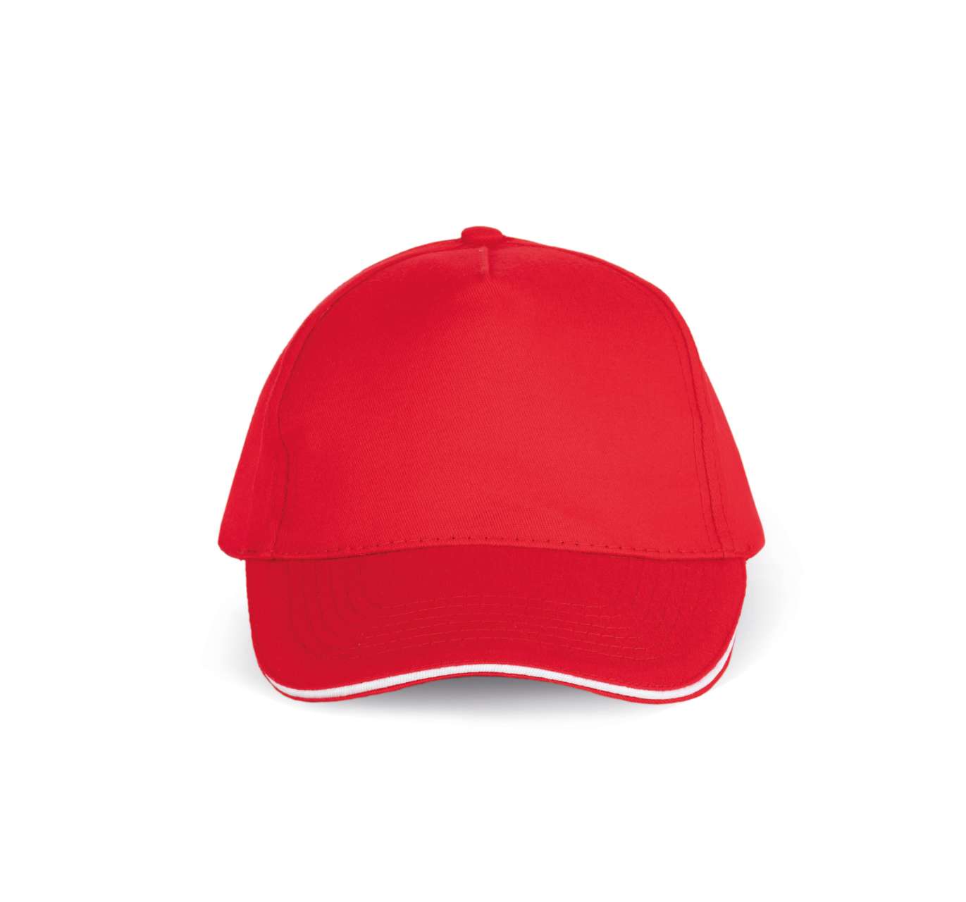 SANDWICH PEAK CAP - 5 PANELS - Red/White - Main
