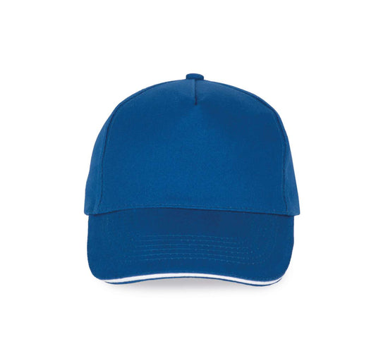 SANDWICH PEAK CAP - 5 PANELS - Royal Blue/White - Main