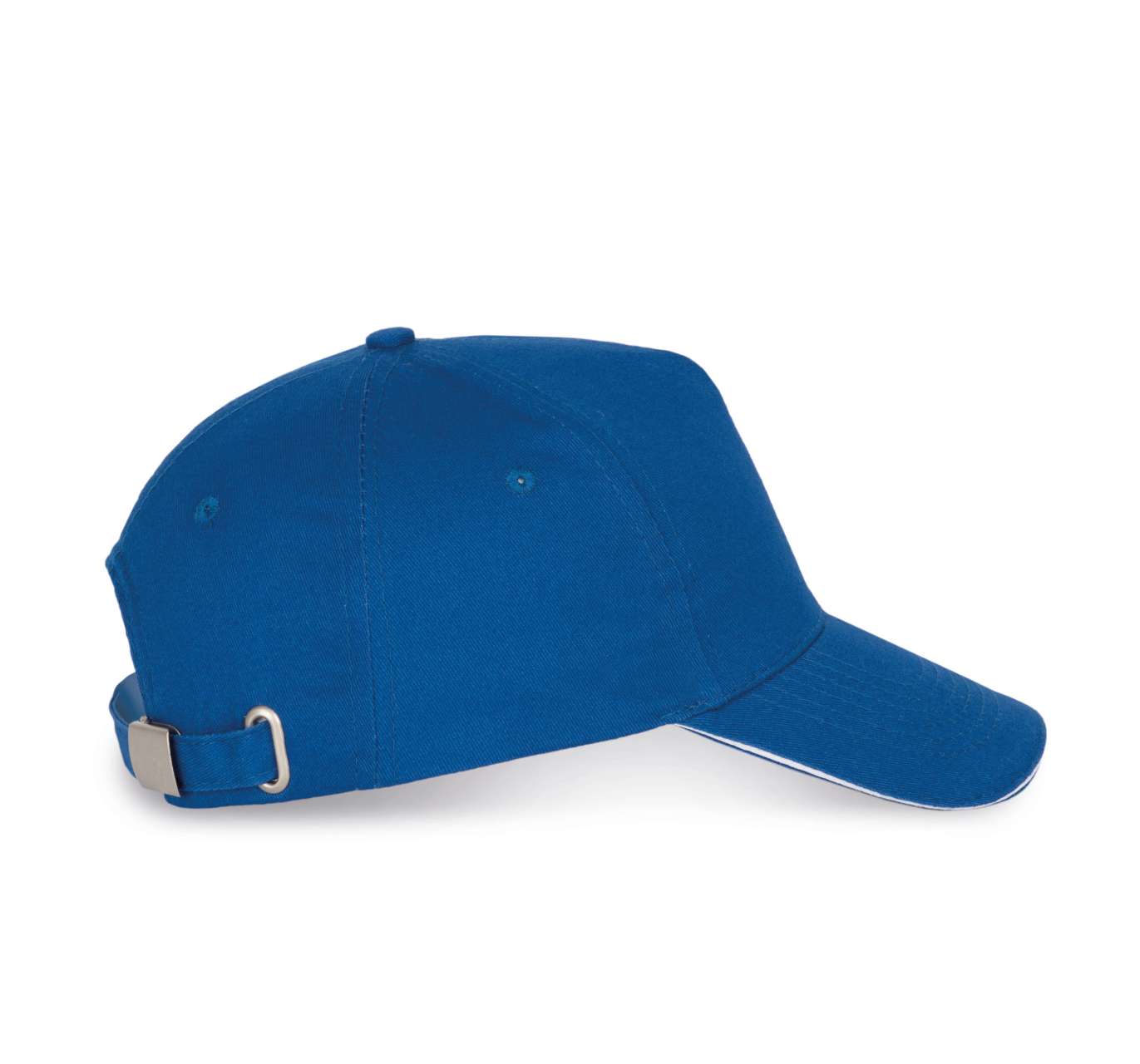 SANDWICH PEAK CAP - 5 PANELS - Royal Blue/White - Additional