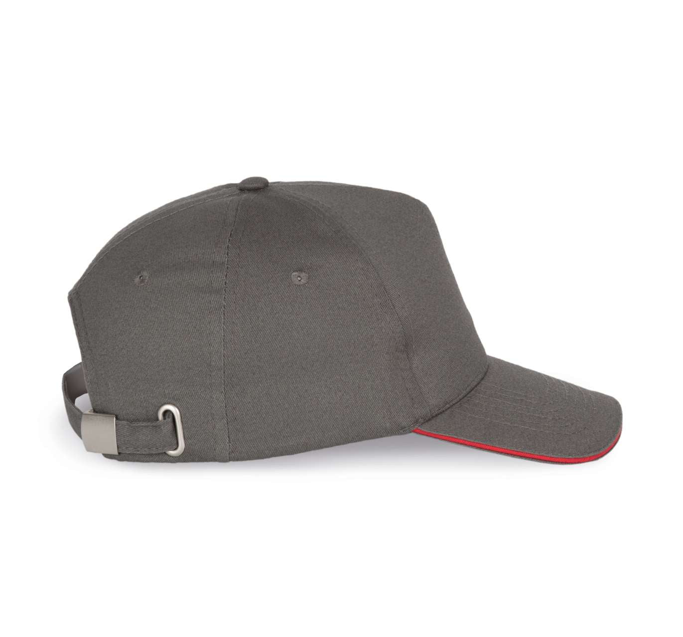 SANDWICH PEAK CAP - 5 PANELS - Slate Grey/Red - Additional