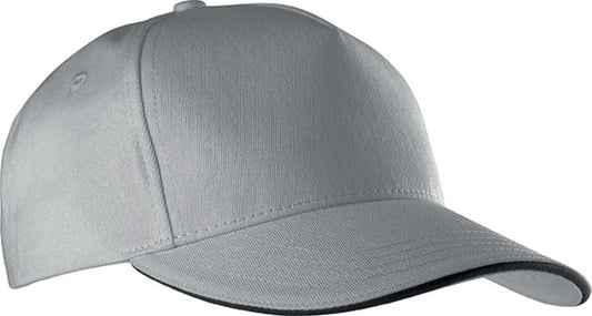 SANDWICH PEAK CAP - 5 PANELS - Light Grey/Dark Grey - Main